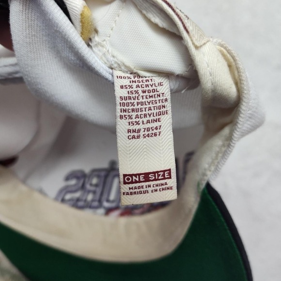 Toronto Raptors Hat Cap Snap Back Mens One Size White NBA Basketball '47 - Picture 8 of 8